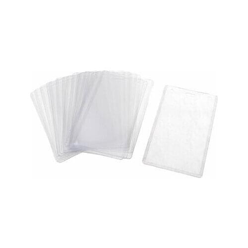 B2 Clear Plastic Housing Work Vertical Name Tag Holders 20 PCS