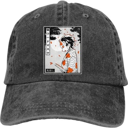 Masked Demon Slayer Baseball Cap cowboy hat Peaked cap Cowboy Bebop Hats Men and women hats