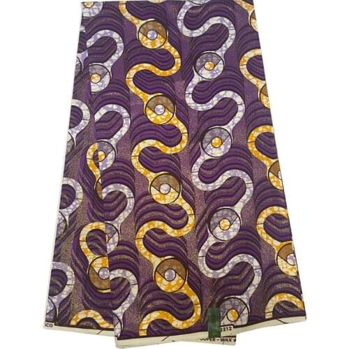 Veritable Original Ankara Fabric African Real Wax Printed Gold Brocade Fabric 100%Cotton Soft99 Dress Material For Sewing SP-ER