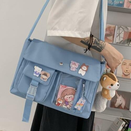 2021 New Japanese Student School Bag Large Capacity Nylon Shoulder Bags All-match Fashion Travel Bags
