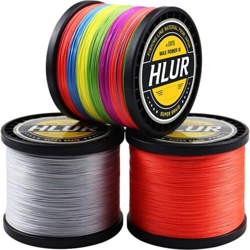 HLUR New 500M 8 Strands 20-88LB Braided Fishing Line PE Multilament Braid Lines wire Smoother Floating Line