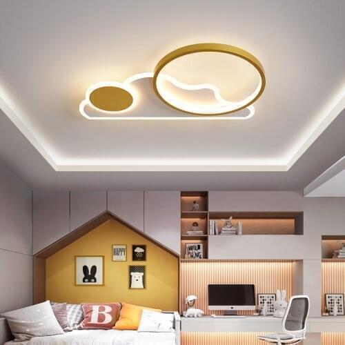Childrens ceiling lamp LED eye protection modern simple creative bedroom cartoon cloud Nordic boys and girls room lighting