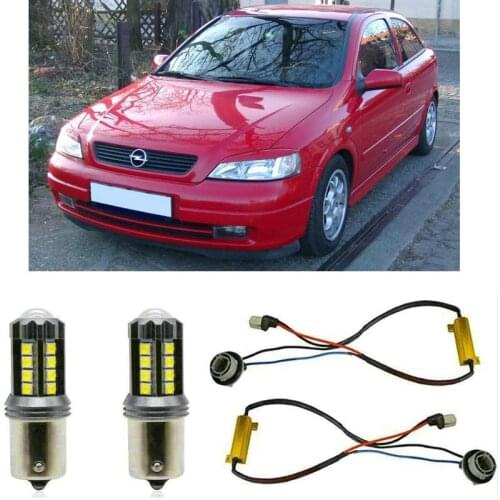 Fog lamps for OPEL ASTRA G Hatchback T98 Stop lamp Reverse Back up bulb Front Rear Turn Signal error free 2pc