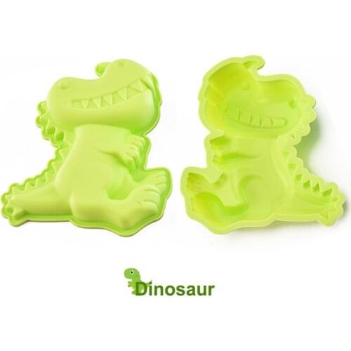 Silicone Dinosaur Molds 3D Cake Mold Dinosaur Cake Moulds Fondant Jelly Biscuit Mold Chocolate Candy Sugar Molds Cake Decorating