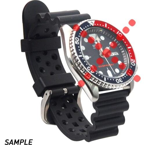 22mm Rubber Diver Watch Strap silicone Band Replacement for SKX171/173KX779/781DAL1BP