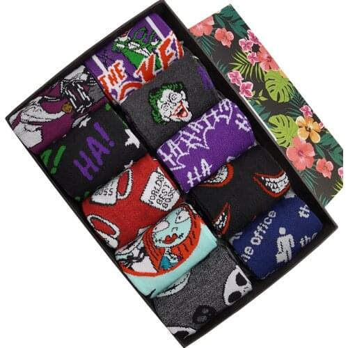 10 Pairs/Pack New Style Men Woman Fashion Funny Socks Street Crazy Colorful Cool Novelty Cute Casual Dress Skateboard Socks