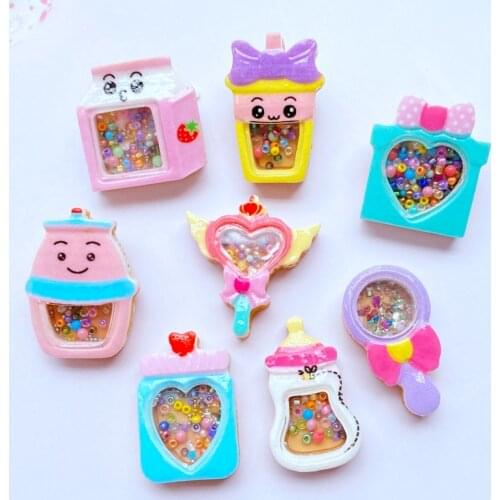 10Pcs New Cute Cartoon Simulation Series Flat Back Resin Cabochons Scrapbooking DIY Jewelry Craft Decoration Accessorie L03