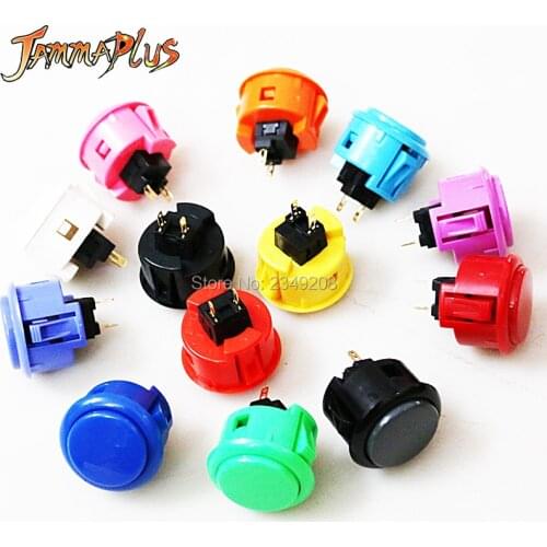 2pcs Original Japan SANWA OBSF -30 Push Button Round Arcade Push Button Switch For DIY Game Joystick Cabinet