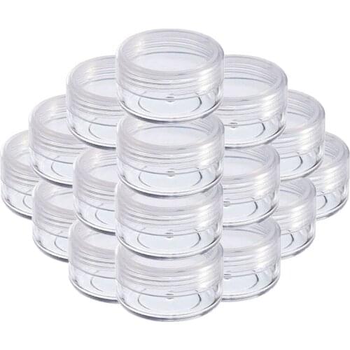 20Pcs 2g 3g 5g 10g 15g 20g Portable Plastic Cosmetic Empty Jars Clear Bottles Eyeshadow Makeup Cream Lip Balm Container Pots