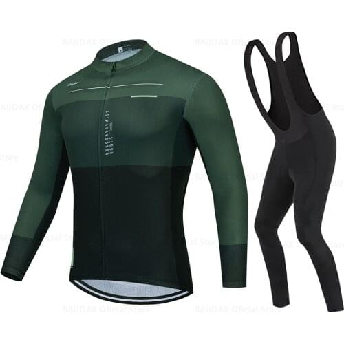 2021 Long Sleeve Sports Cycling Jersey Set Mountain Bike Clothes Sportwears Men Racing Bicycle Clothing Ropa Maillot Ciclismo