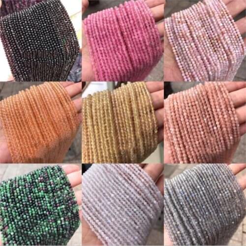 3mm Natural Stone Quartz Beads Round Multicolor Dyed Turquoises Moonstone Loose Beads Jewelry Making Bracelets Jewelry,1Strand