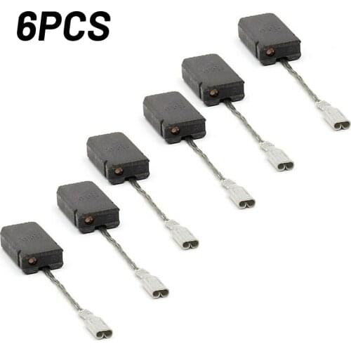 6pcs Carbon Brushes 5x10x17mm Graphite Brush Motor Carbons For Bosch GWS 1000 1100 1400 10 11 14 15-125 Power Tools Change Parts