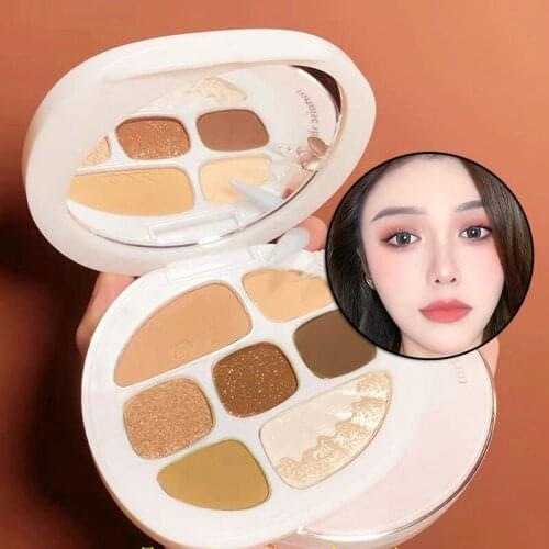 8 Colors Eyeshadow Palette Matte Shimmering Naturally Long Lasting No Smudging Eye Shadow SK88