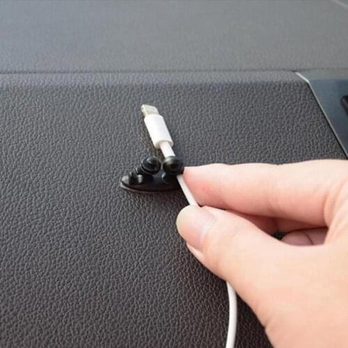 8pcs Self Adhesive Car Wire Clips Multifunction Cord Management USB Earphone Cable Clamp Winder Holder Organizer Auto Accessorie