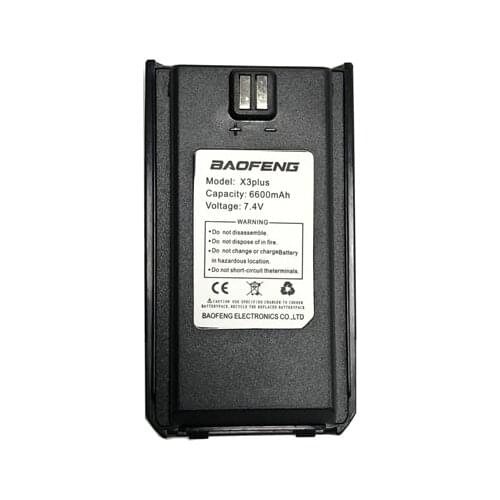 2020 Baofeng X3 PLUS High Capacity Battery Long standy Spare Battery For BAOFENG X3plus Radios