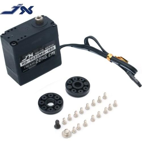 RC Servo,JX Servo RD-5622MG 180/300 Degree Precision Metal Gear,Big Torque Robot Servo, Double Axis Steering Gear