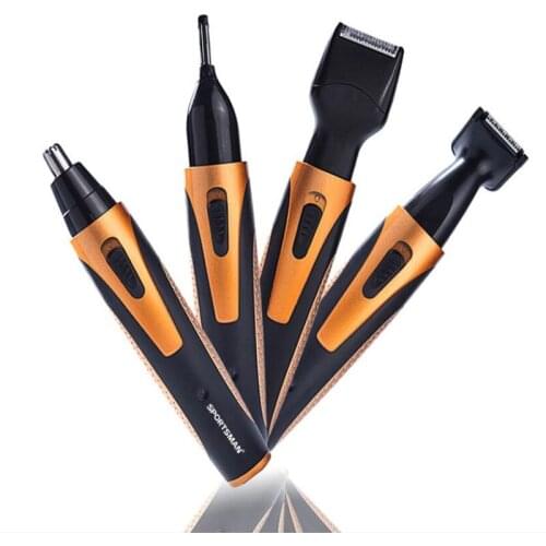 Electric Travel Men Grooming Trimmer Portable Shaver Razor Beard Trimmer Styling Nose Shave Facial Sideburns Hair Clipper Cutter