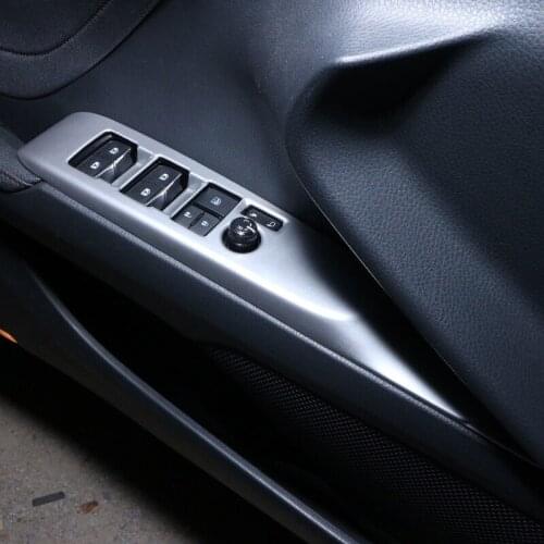 ABS Plastic Chrome For Toyota Camry 2018 accessories Car styling Door Window glass Lift Control Switch Panel cover Trim