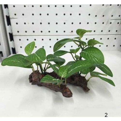 Artificial Aquarium Plant Decor Fish Tank Submersible Grass Ornament B1