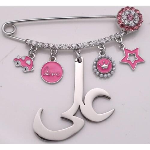 Islam Shia Ali zulfiqar turkish evil eye Stainless steel brooch muslim baby pin