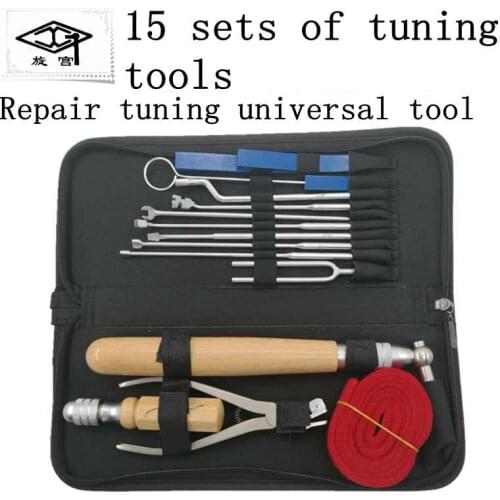 Rotary Palace Piano Tuning Repair Tool Set Tuning Tool 15 Piece Set Repair Tuning General Tool