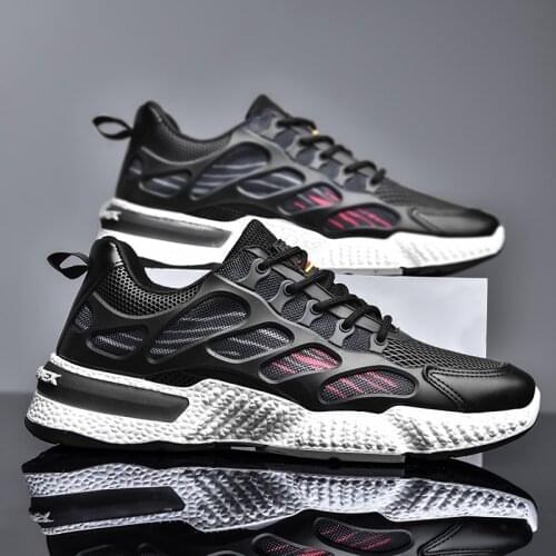 2021 summer couple new style mens shoes breathable mesh mens running casual sports shoes womens shoes ladies fashion lace-up