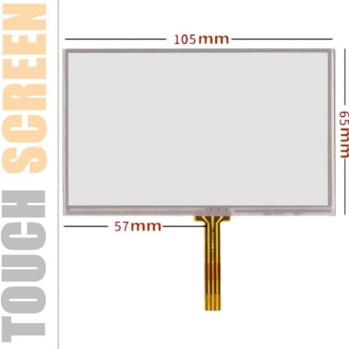 New 4.3''Inch TouchScreen 105mmx65mm for AT043TN24 V.4 GPS Resistance Handwritten Touch Panel Screen Glass Digitizer Repair