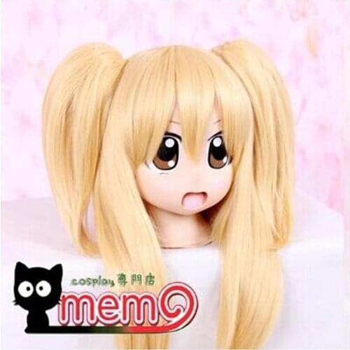 Hasegawa Kobato 60cm clip golden ponytail cosplay anime wig high temperature wire + wig cap