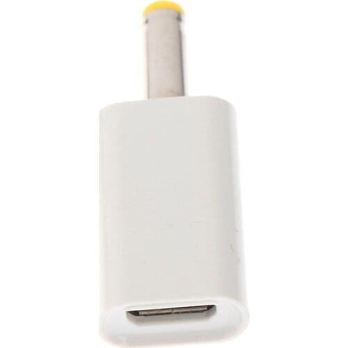 1pc Micro-USB Female To DC 4.0*1.7mm Male Plug Jack Converter Adapter Charge For PSP