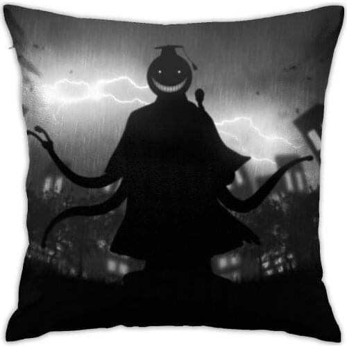 Assassination Classroom Soft Print Home Decro Pillow Cover 45x45cm Anime Cushion Pillow For Car Chair Outdoor Cushion Covers