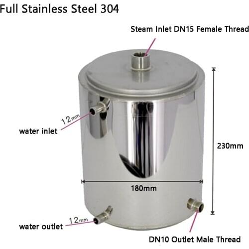 Removable Spiral Cooler Condensation SUS304 Hot Cold Water Exchanger Distillation Equitment Condensation