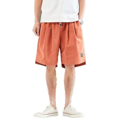 Fashion New 2021 Mens Shorts Retro Streetwear Solid Color Men Clothing New Summer High Quality Colorful Pants Mens