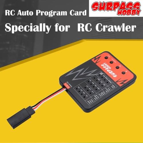 SURPASSHOBBY RC Auto Program Card LED Program Box Specially for 1/10 RC Crawler Car ESC RC Toys Accessory