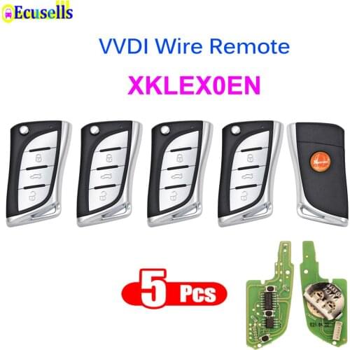 5pcs/lot XKLEX0EN Xhorse VVDI Universal Wire Remote Key for VVDI2 VVDI Key Tool