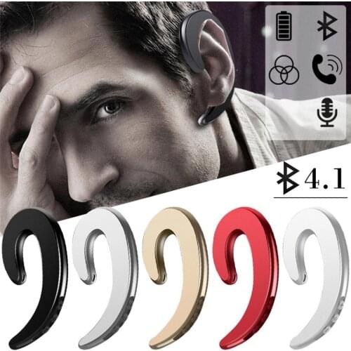 Y12 Bluetooth Headphone Single Earphone Wireless Earbuds Exquisite Headset Handsfree Bone Conduction Earphone Headphone with Mic