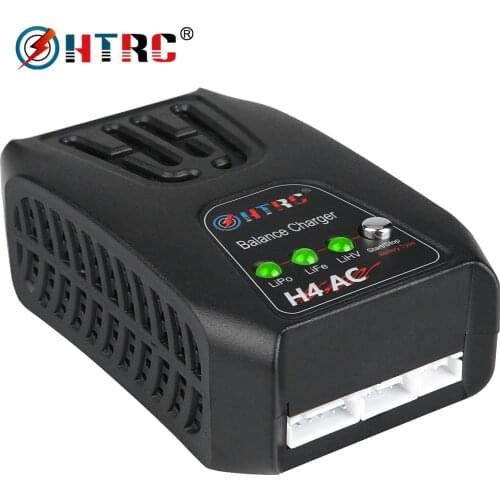 HTRC 20W 2A Mini Charging Balance Charger H4AC For 2-4s Lipo/LiFe/LiHV Battery Pocket Type RC Charger