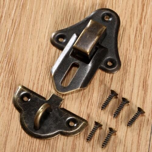 1pc Box Latch Hasp 48*35mm Jewelry Chest Box Buckle Suitcase Case Toggle Lock Hasp Latch