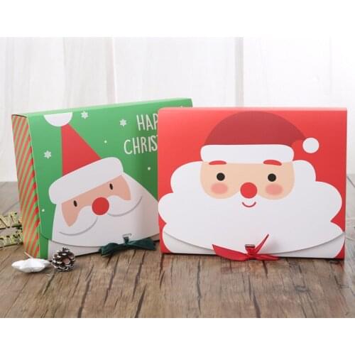 10 Pcs/Lot Chocolate Cake Packing Paper Boxes Christmas Gift Box Large Packing Case Party Gift Boxes For Home Decoration Favor