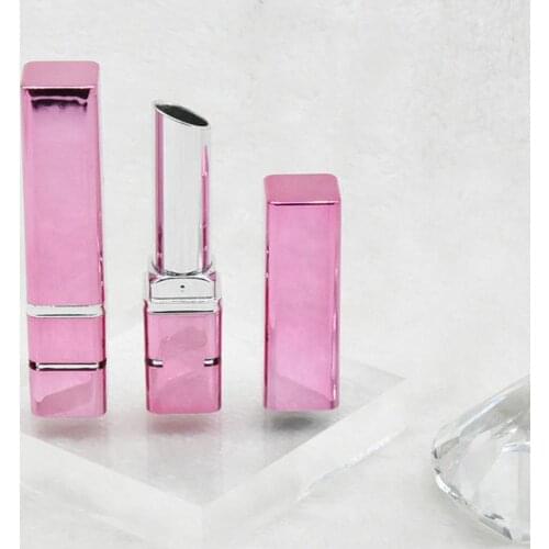 100Pcs Pink 3.5g Empty Lip Balm Tubes DIY Lipstick Containers 11.1mm Refillable Bottles DIY Makeup Cosmetic Tube