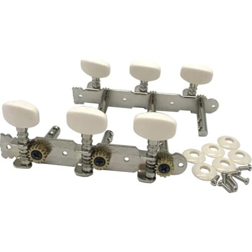 2pcs Aoustic Guitar String Tuning Pegs Keys Beige Button for Guitar Parts Accessories