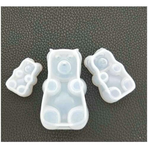 3pcs Mix Gummy Bear Epoxy Resin Silicone Mold DIY Jewelry Fillings Plaster Pendant Mould Accessory Cute Handmade Decor Craft