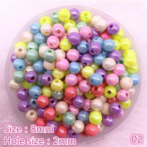 50pcs/lot Multicolour Acrylic Large Hole Beads for Children Children Beads for Jewelry Making DIY Handmade Bracelets Necklace #B