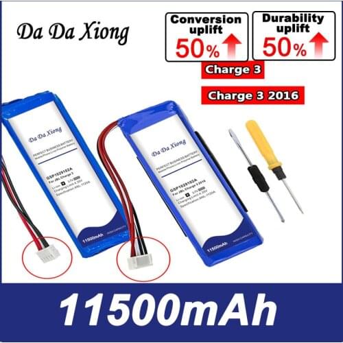 10000mAh GSP1029102A Battery for JBL Charge 3 2016 Version / Charge 3 Wireless Bluetooth Speaker Batteries
