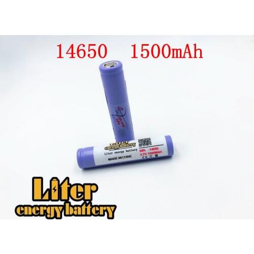 Brand Liter energy batter 3.7V 1500mAh battery 14650 High Drain batterie lithium For imr14650 power