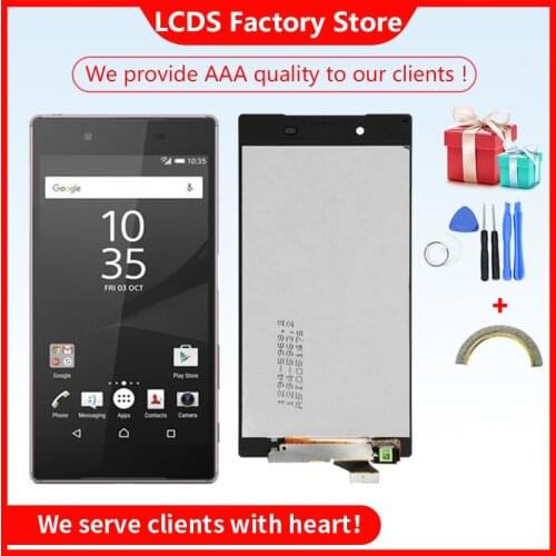 AAA Quality Display For SONY Xperia Z5 LCD Touch Screen with Frame For SONY Xperia Z5 Dual LCD Display E6653 E6603 E6633 E6683