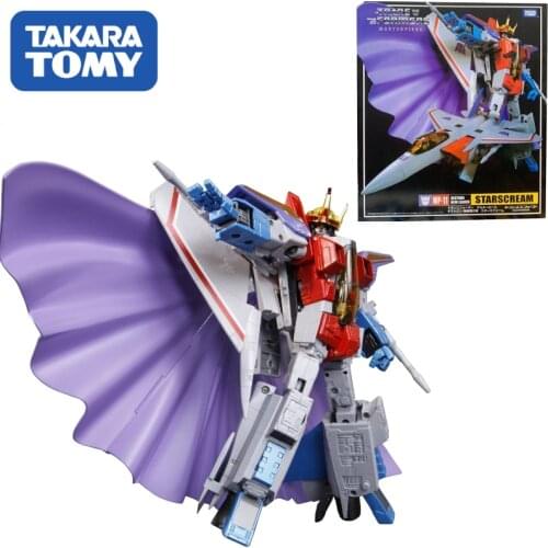 TAKARA TOMY Transformation 25CM KO MP-11 Starscream Autobots CAR Metal Part Action Figure Deformation Robot Kids Gift Toys