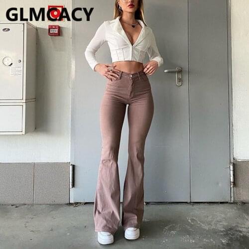 Женские брюки клеш GLMCACY China At AliExpress