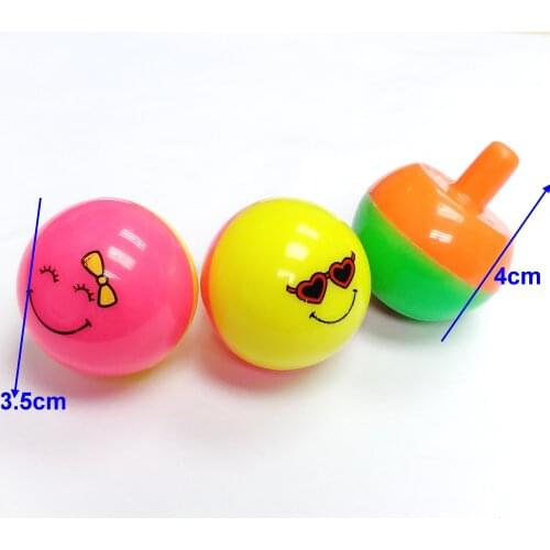 3 pcs smile happy ball spin tops Toys girls Boys Kids Toys Birthday Party Pinata Bag Filler Loot Favors Gift Prizes Novelty