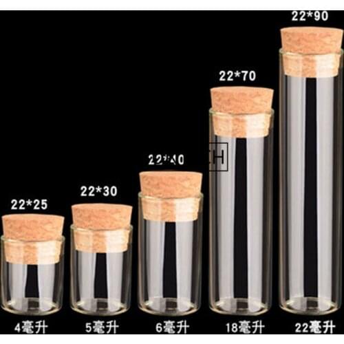 Small Glass Jars Mason Jar Message Vials Cheap Cork Stopper Bottle DIY Small Glass Bottle Mini Containers F1755