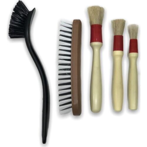 Detail Brush Set 5 Piece Cleaning Brush Universal Motorcycle Truck Bus Car